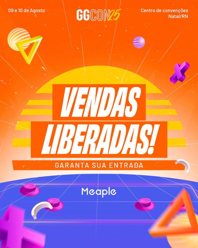 GGCON 2025 ABRE VENDAS! Combo promocional e meia-entrada garantem acesso ao universo geek!